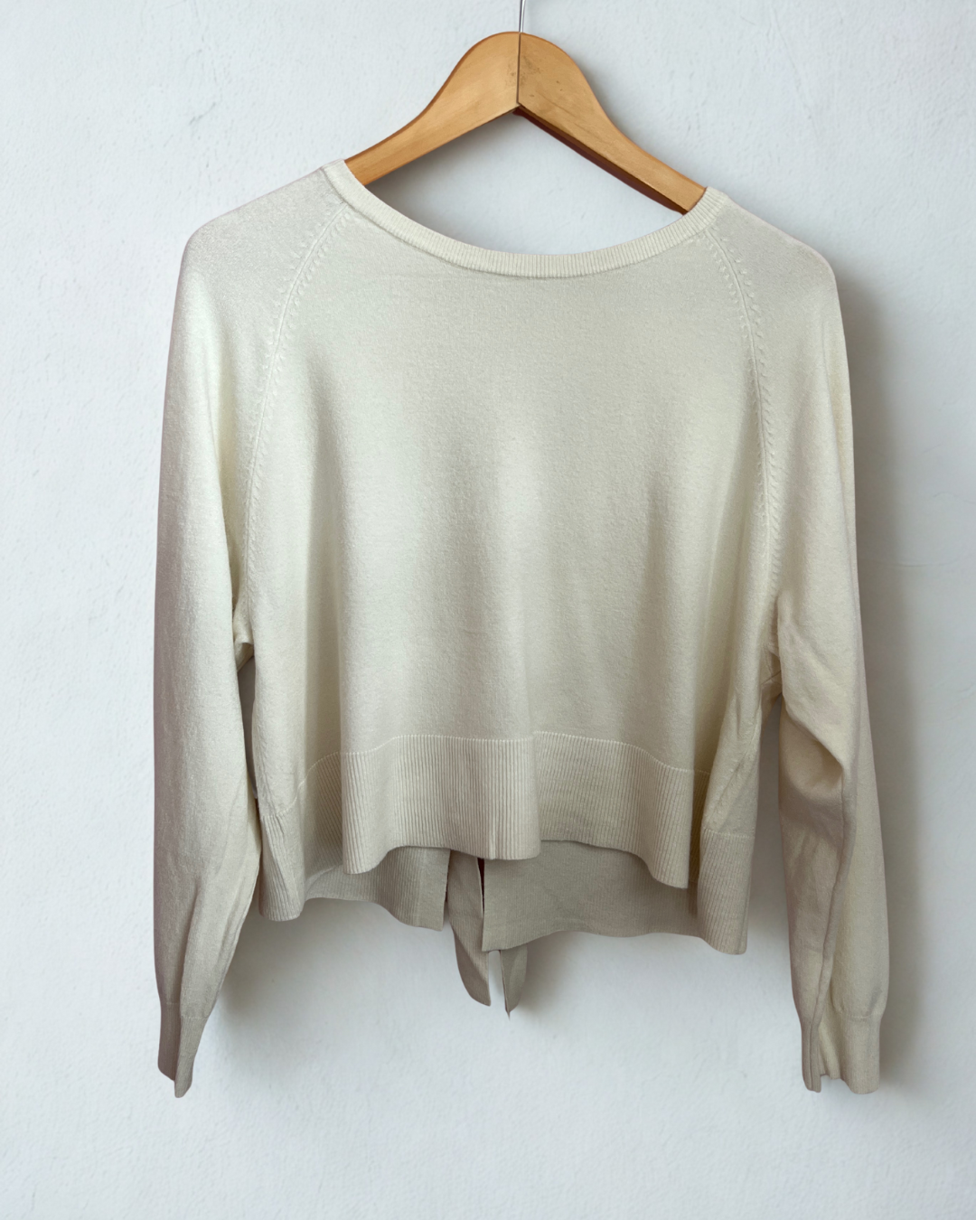 Knit Jumper with Back Bow