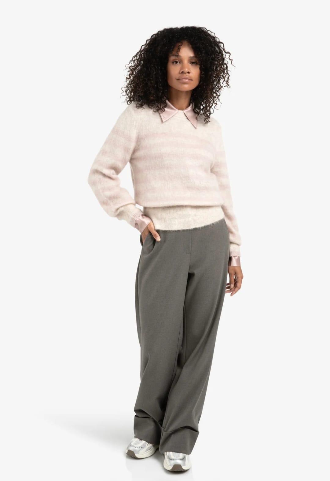 Soft Pink Knit Sweater