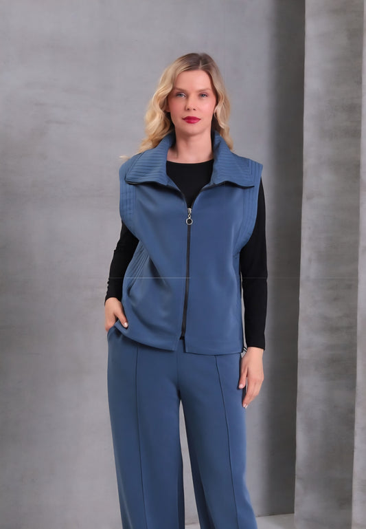 Inco petrol blue gilet
