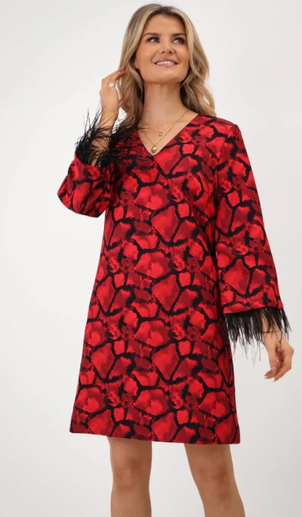 Kate and Pippa Red Shift Dress