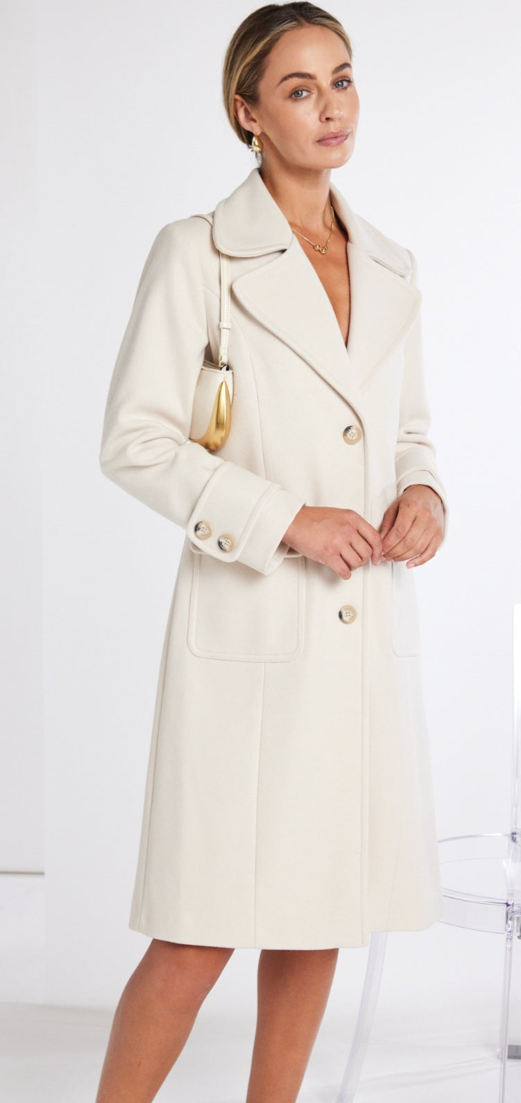 Kate Cooper Classic Cream Coat