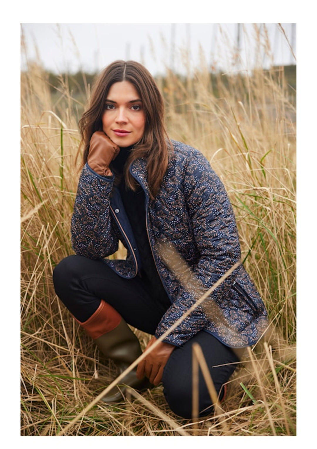 Noramnn Navy/pattern reversable jacket