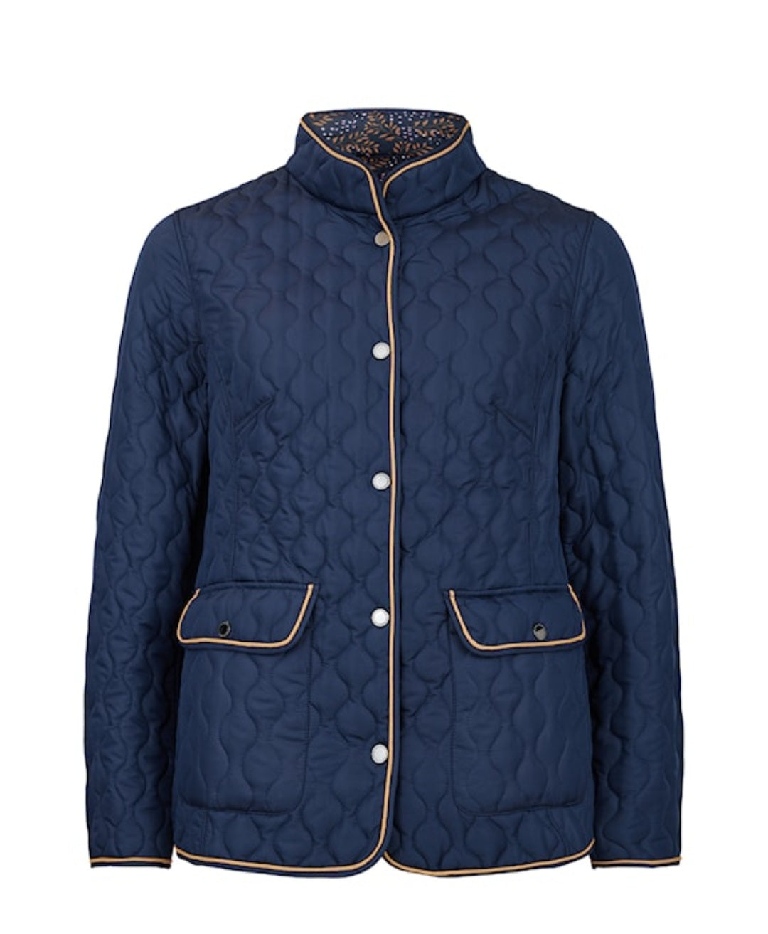 Noramnn Navy/pattern reversable jacket