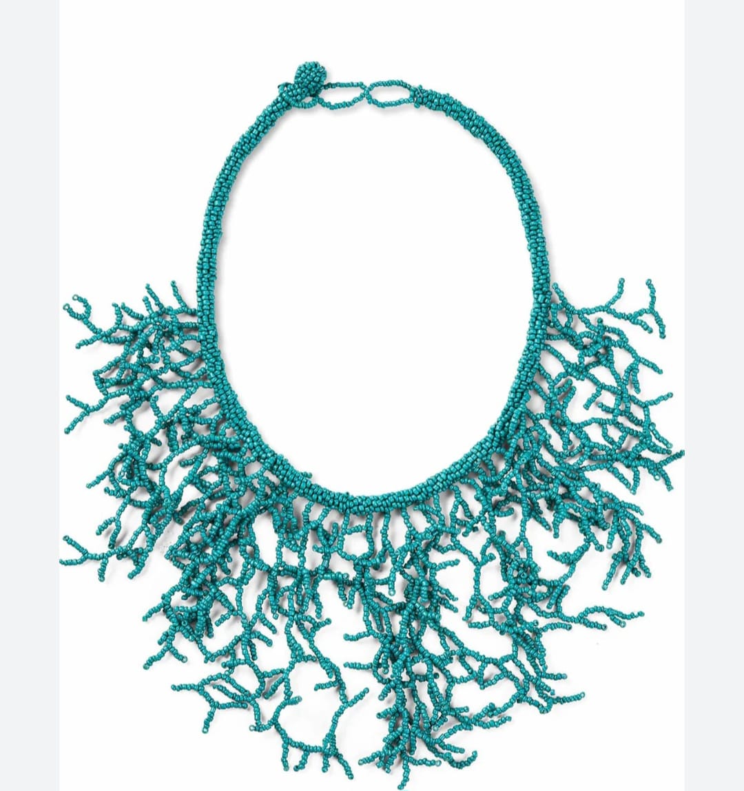 Masai beaded seaweed necklace