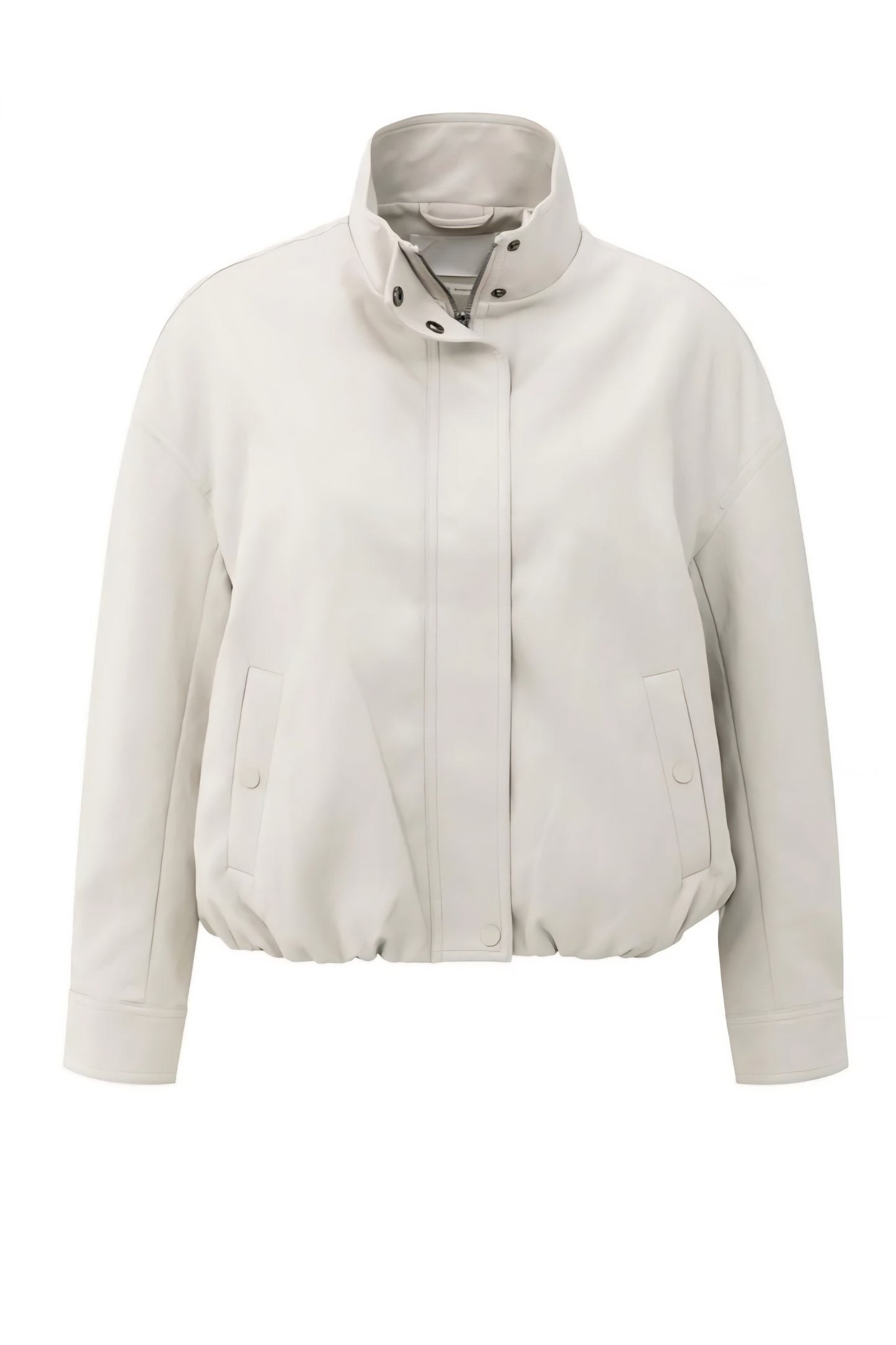 YAYA faux leather jacket with elasticated waistband