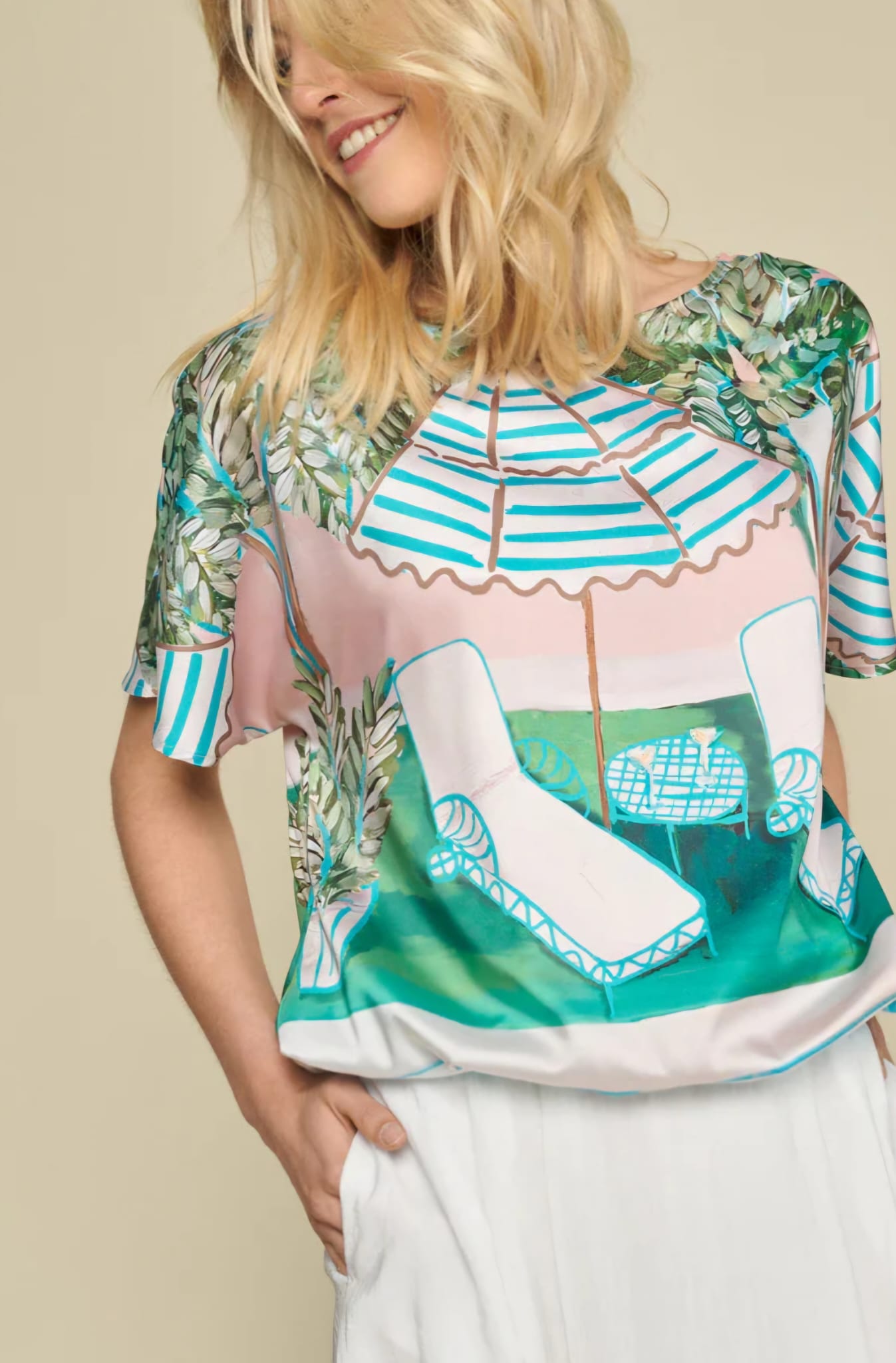 Marie Mero SILK SUMMERY TOP