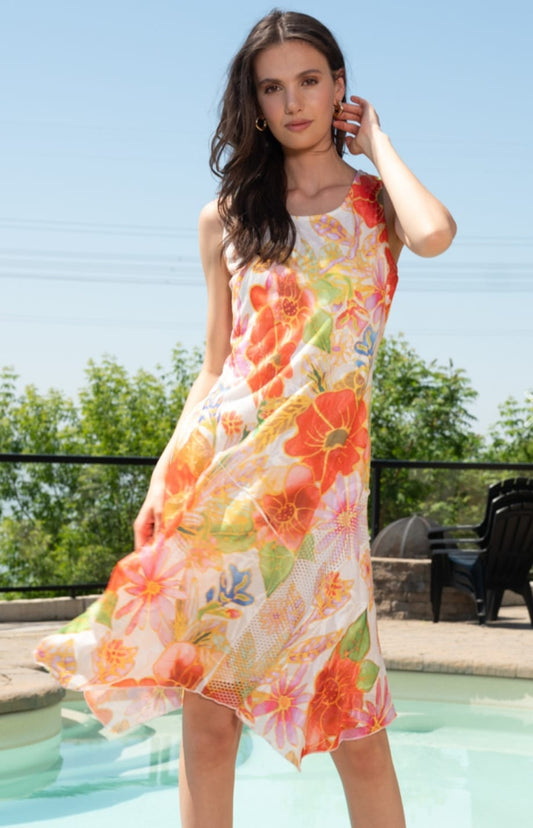 Alison Sheri Flower Print Dress