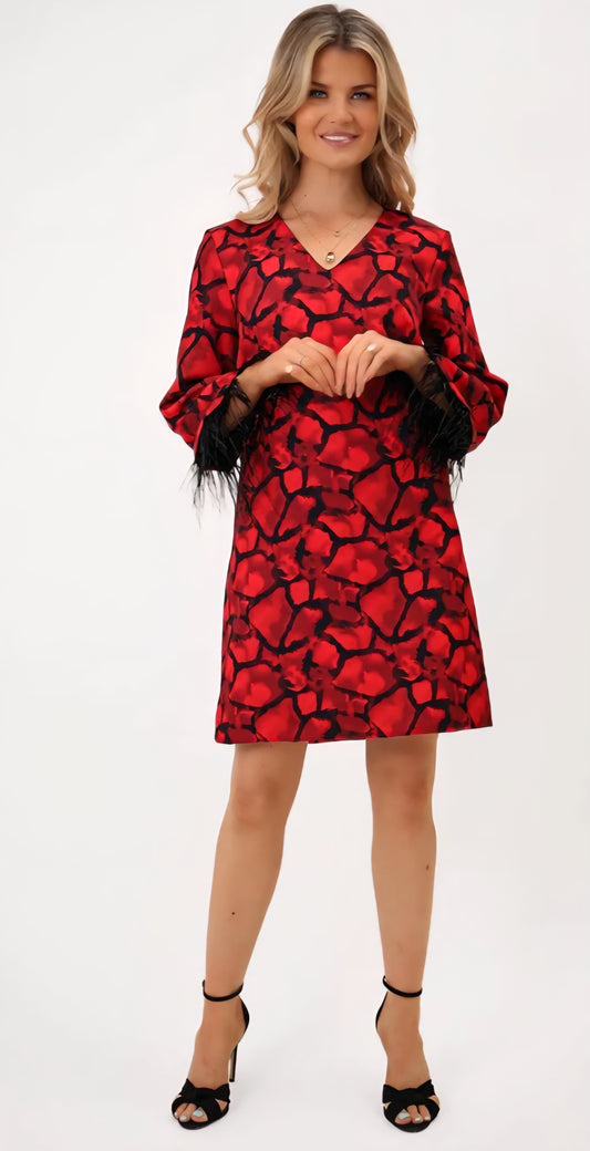 Kate and Pippa Red Shift Dress