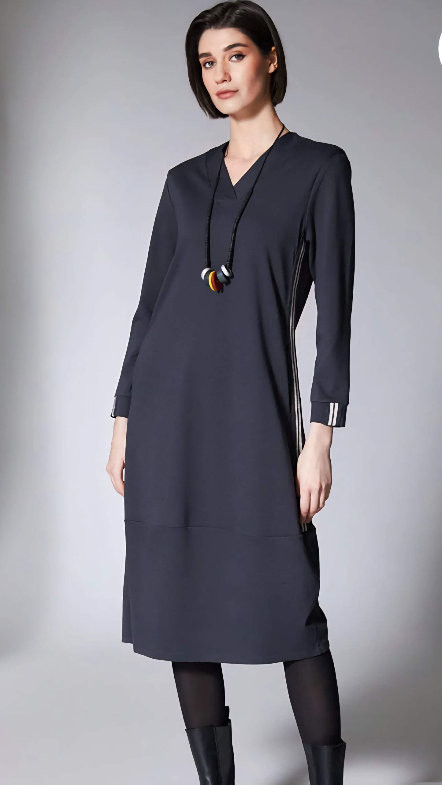 Peruzzi Silver Stripe dress