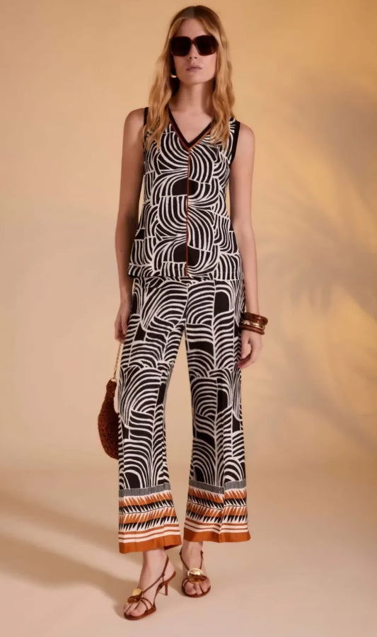 Arggido Tribal Print Trousers