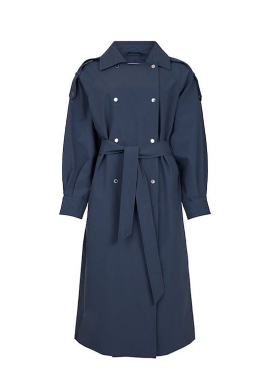 Normann Coat Navy and Beige
