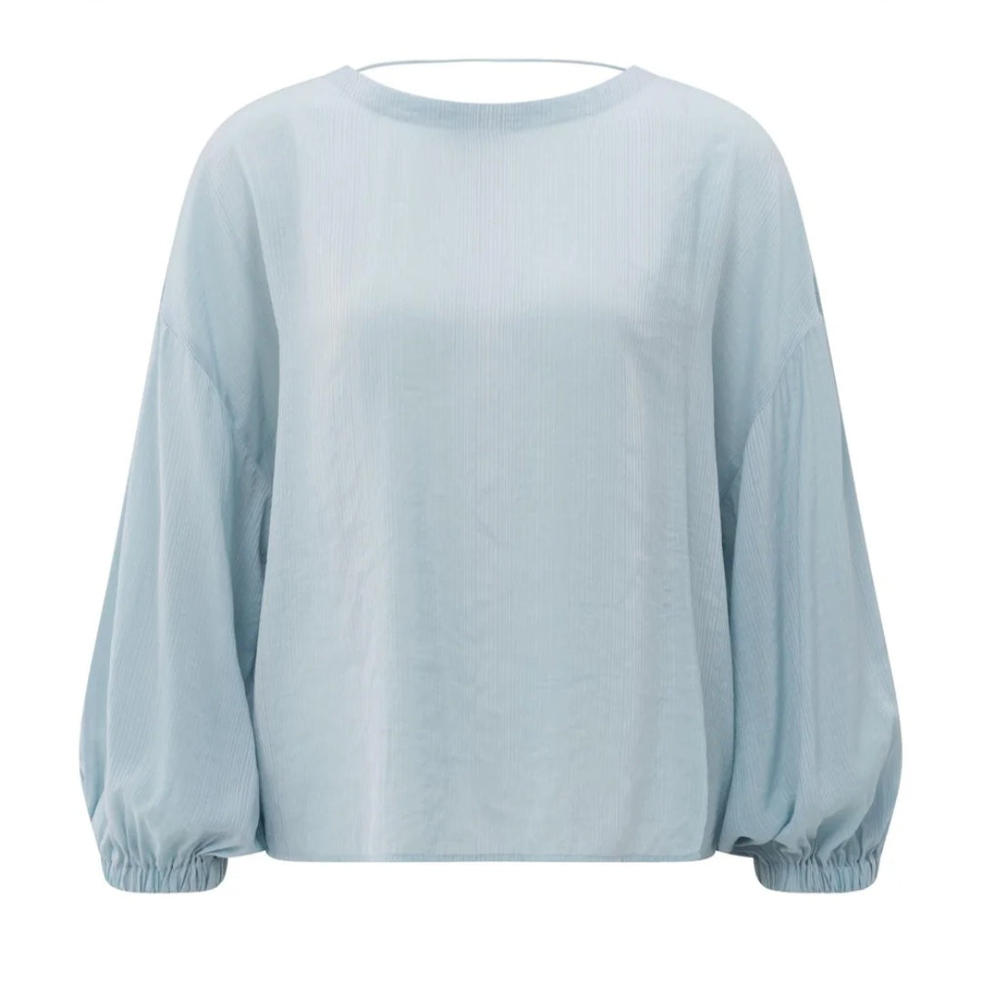 Yaya baby blue blouse